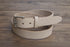 1.25" Natural Full Grain Leather Belt Tapered Tip Roller Buckle